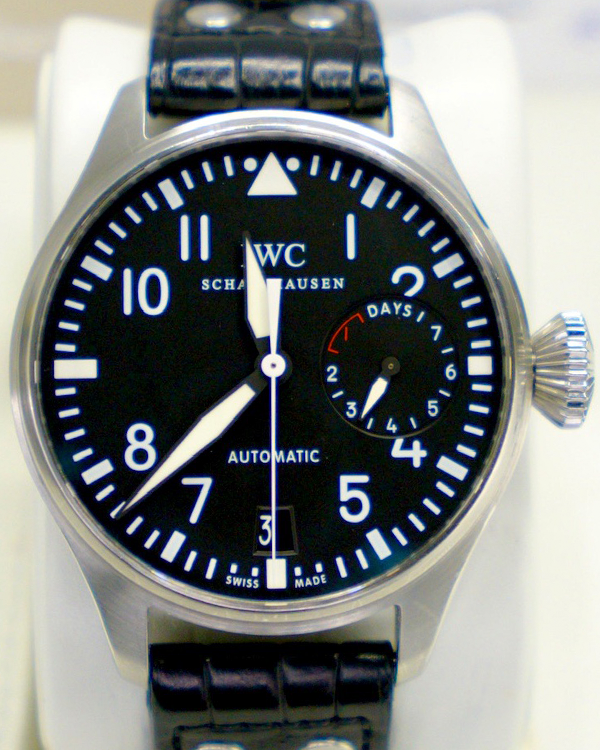 2019 IWC Schaffhausen Big Pilot 46MM Black Dial Leather Strap (IW500901)