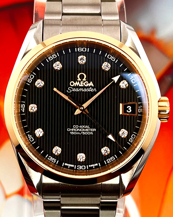 2016 Omega Seamaster Aqua Terra 150M 38.5MM Black Dial Steel Bracelet (231.20.39.21.51.003)