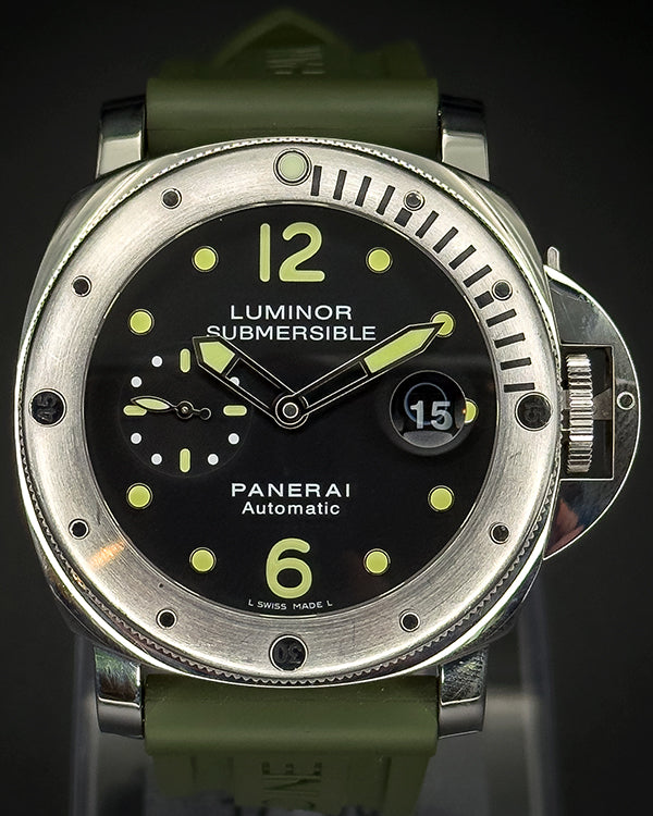 No Reserve - Panerai Luminor Submersible 44MM Black DIal Rubber Strap (PAM00024)