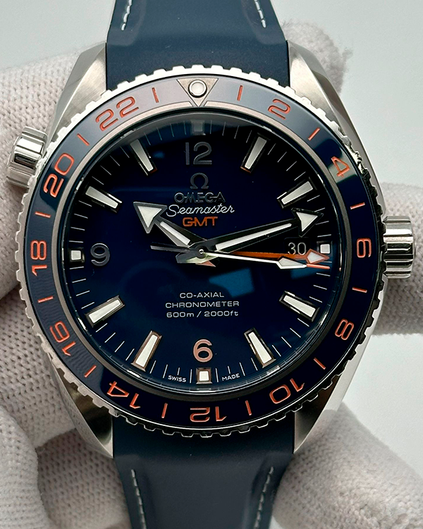 2015 Omega Seamaster Planet Ocean 600M "GoodPlanet" 43.5MM Blue Dial Rubber Strap (232.32.44.22.03.001)