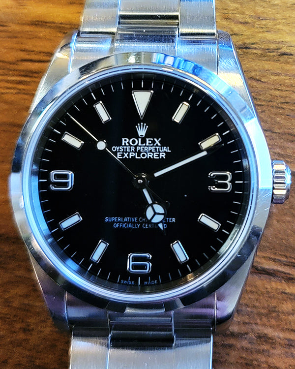 Rolex Explorer 36MM Black Dial Oyster Bracelet (14270)