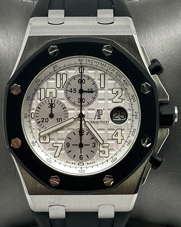 2008 Audemars Piguet Royal Oak Offshore Chronograph 42MM White Dial Rubber Strap (25940SK.OO.D002CA.02.A)