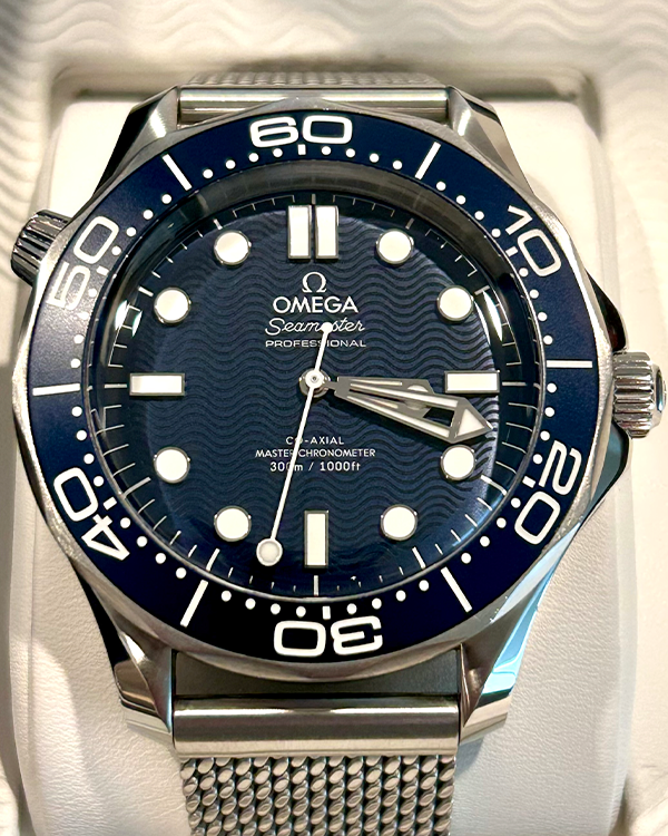 2023 Omega Seamaster Diver 300M "James Bond 60th Anniversary" 42MM Blue Dial Steel Bracelet (210.30.42.20.03.002)