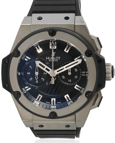 2010 Hublot King Power Foudroyante L.E. 48MM Black Dial Rubber Strap (715.ZX.1127.RX)