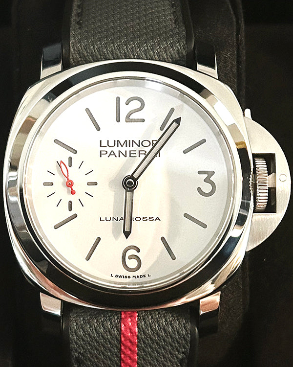 2022 Panerai Luminor "Luna Rossa" 44MM White Dial Rubber Strap (PAM01342)