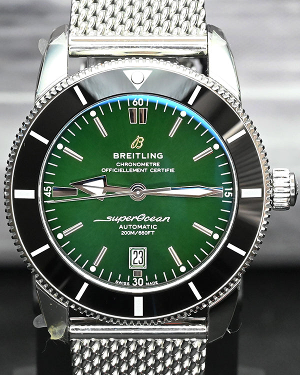 2023 Breitling Superocean Heritage 46MM Green Dial Steel Bracelet (AB2 ...