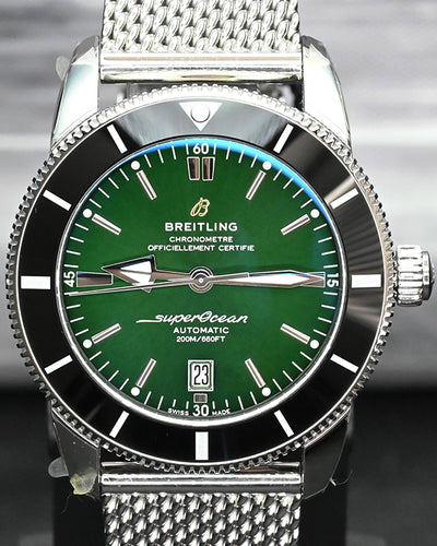 2023 Breitling Superocean Heritage 46MM Green Dial Steel Bracelet (AB2020121L1A1)
