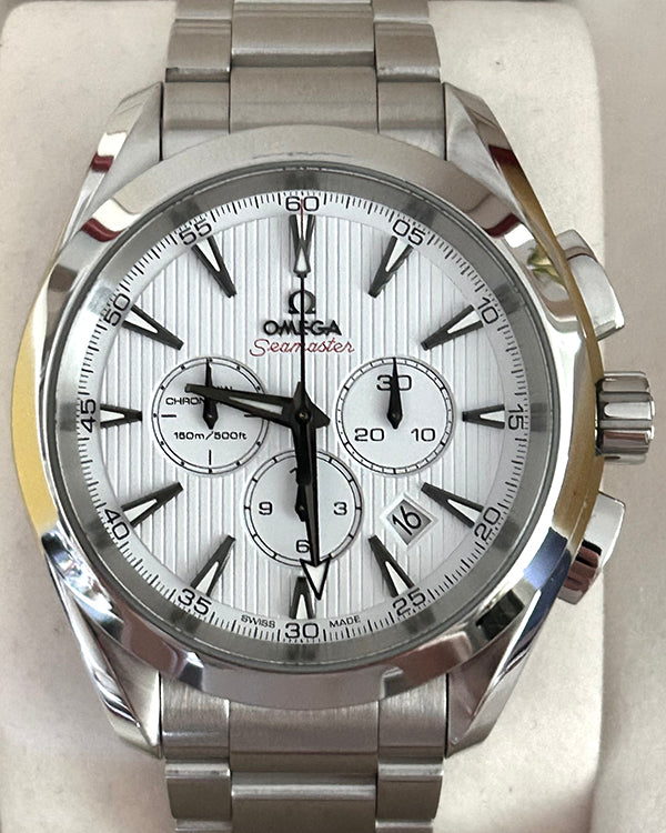 No Reserve - 2011 Omega Seamaster Aqua Terra 150M 44MM White Dial Steel Bracelet (231.10.44.50.04.001)