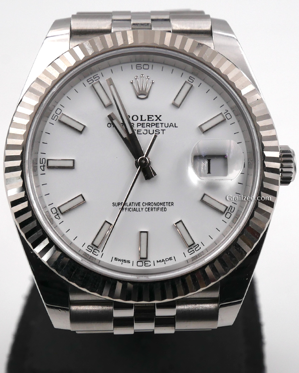 Rolex Datejust 41MM White Dial Jubilee Bracelet (126334)