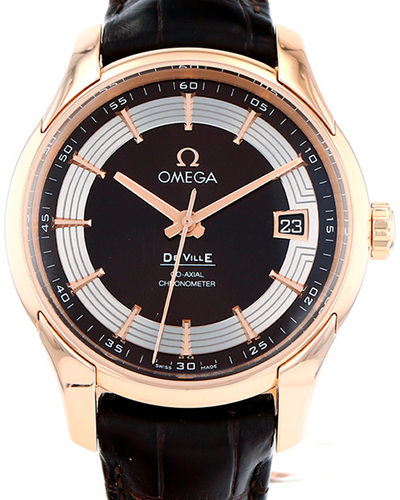 Omega De Ville Hour Vission 41MM Brown Dial Leather Strap (431.63.41.21.13.001)