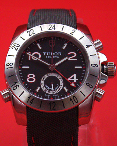 No Reserve - Tudor Sport Aeronaut GMT 41MM Black Dial Textile Strap (20200)