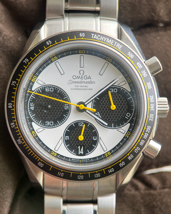 Omega Speedmaster Racing 40MM White "Panda" Dial Steel Bracelet (326.30.40.50.04.001)