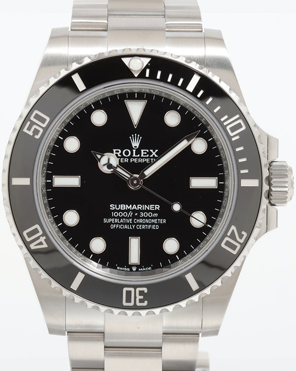 2024 Rolex Submariner No Date 41MM Black Dial Oyster Bracelet (124060)