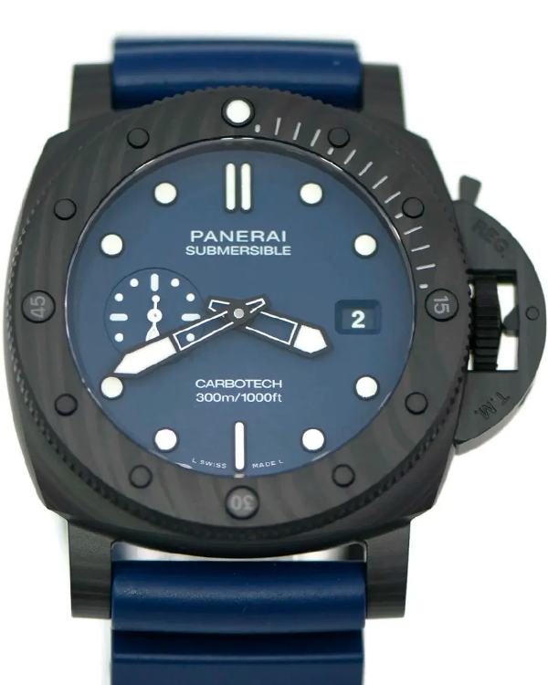 2024 Panerai Luminor Submersible Quaranta Quattro Limited Edition 44MM Blue Dial Rubber Strap (PAM01232)