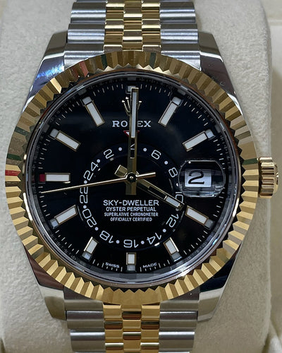 Rolex Sky-Dweller 42MM Black Dial Two-Tone Jubilee Bracelet (326933)