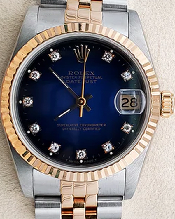 1989 Rolex Datejust 31MM Blue Dial Two-Tone Jubilee Bracelet (68273)