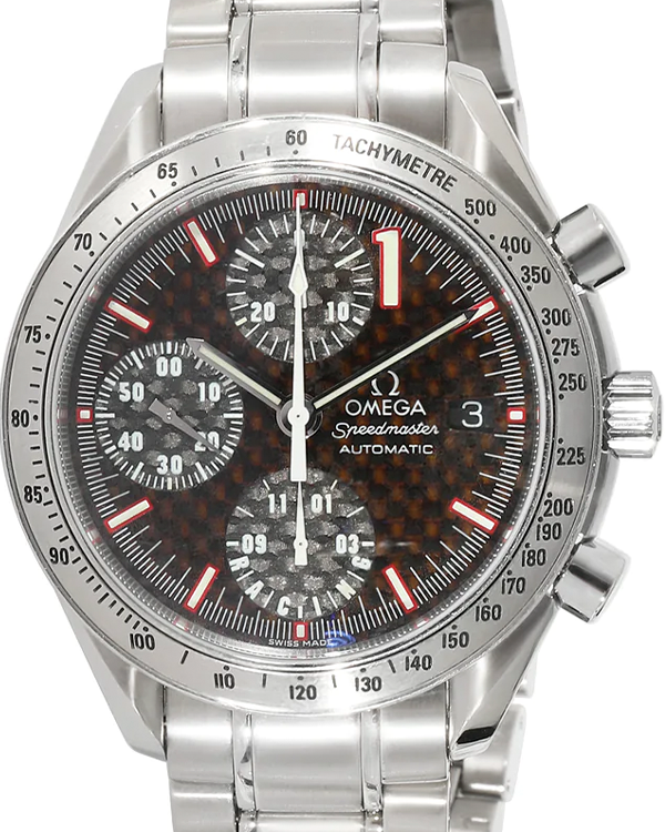 Omega Speedmaster "Schumacher" 39MM Black Dial Steel Bracelet (3519.50)