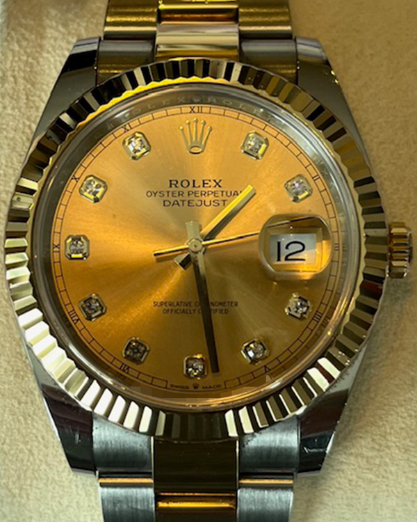 2020 Rolex Datejust 41MM Champagne Dial Two-Tone Bracelet (126333)