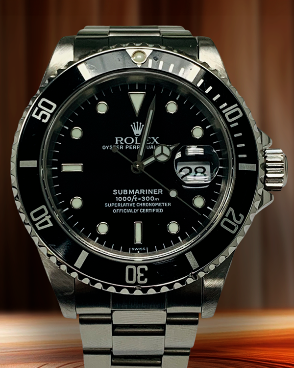 Rolex Submariner Date 40MM Black Dial Oyster Bracelet (16610)