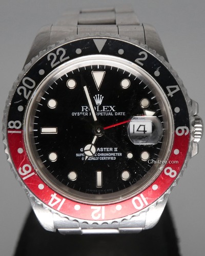 Rolex GMT-Master "Coke" 40MM Black Dial Oyster Bracelet (16710)