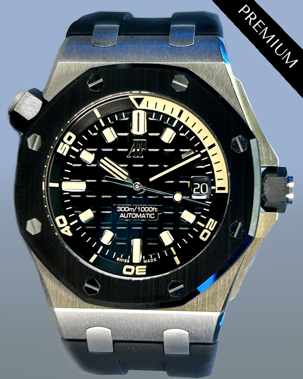 2022 Audemars Piguet Royal Oak Offshore Diver 42MM Black dial Rubber Strap (15720CN.OO.A002CA.01)