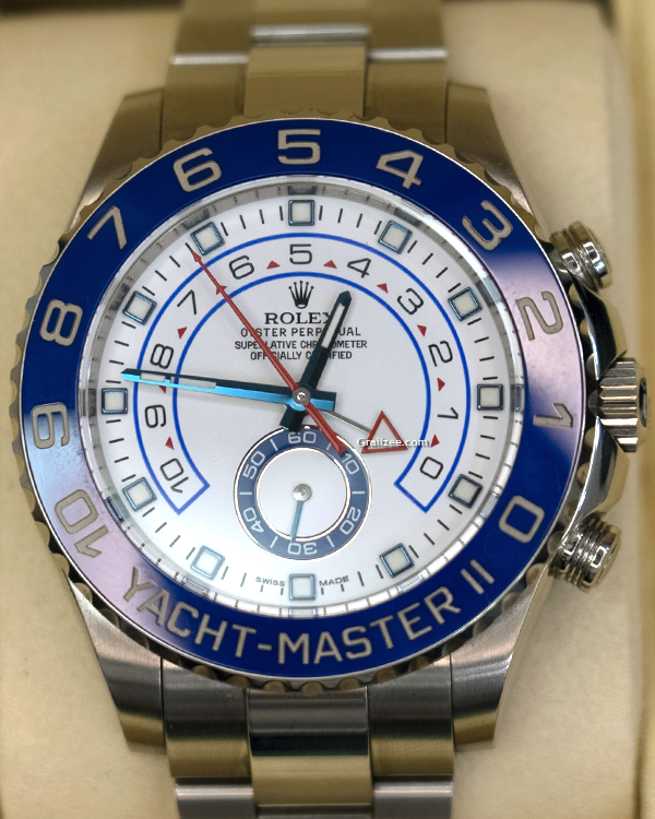 2017 Rolex Yacht-Master II 44MM White Dial Steel Oyster Bracelet (116680)