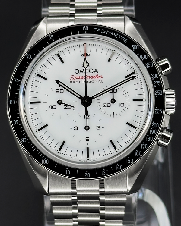 2024 Omega Speedmaster Professional Moonwatch 42MM White Dial Steel Bracelet (310.30.42.50.04.001)