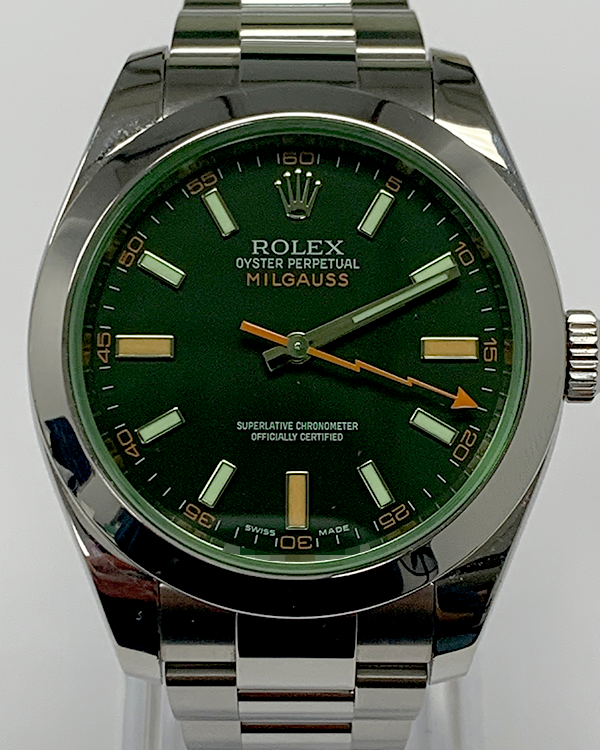 Rolex Milgauss 40MM Black Dial Steel Bracelet (116400GV)