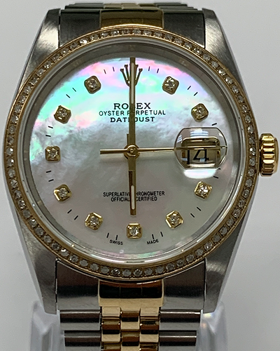 Rolex Datejust 36MM Mother Of Pearl Dial Two-Tone Jubilee Bracelet (16233)