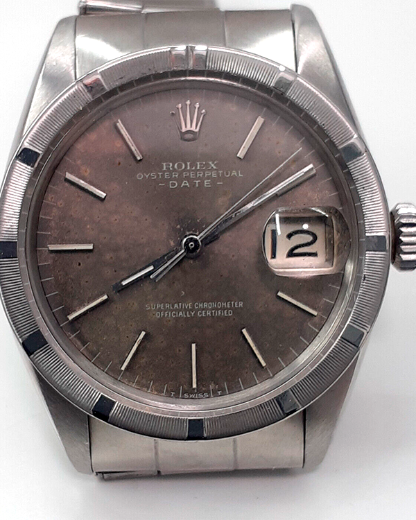 Rolex Oyster Perpetual Date Vintage 34MM Grey Dial Oyster Bracelet (1501)