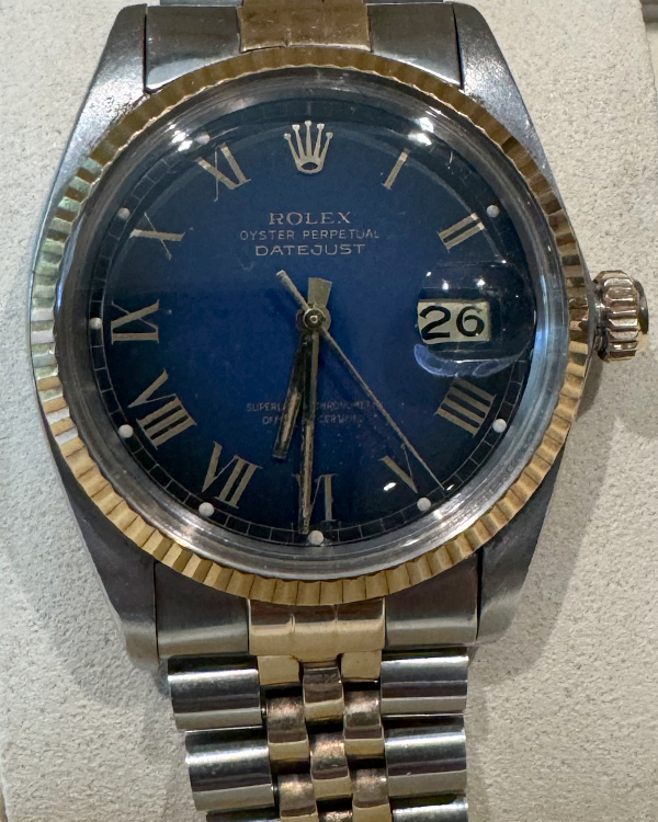 Rolex Datejust 36MM Blue Vignette Dial Two-Tone Jubilee Bracelet (16013)