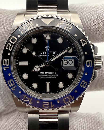 2024 Rolex GMT-Master II "Batman" 40MM Black Dial Oyster Bracelet (126710BLNR)