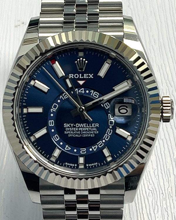 2023 Rolex Sky-Dweller 42MM Blue Dial Oystersteel Jubilee Bracelet (336934)