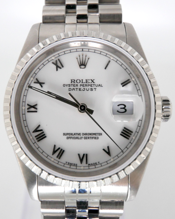 Rolex Datejust 36MM White Dial Jubilee Bracelet (16220)