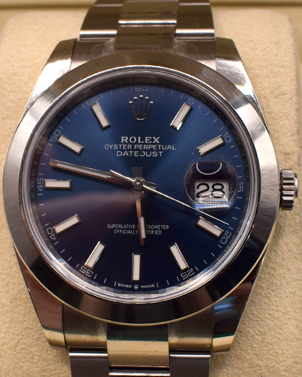 2020 Rolex Datejust 41MM Blue Dial Oyster Bracelet (126300)