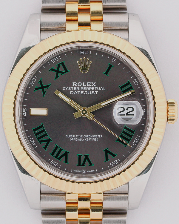 Rolex Datejust "Wimbledon" 41MM Slate Dial Two-Tone Jubilee Bracelet (126333)