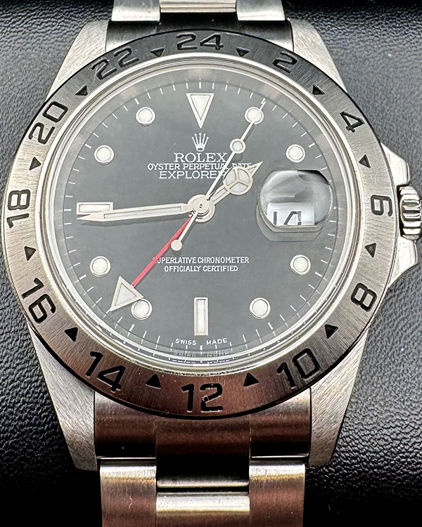 Rolex Explorer II 40MM Black Dial Steel Bracelet (16570T)