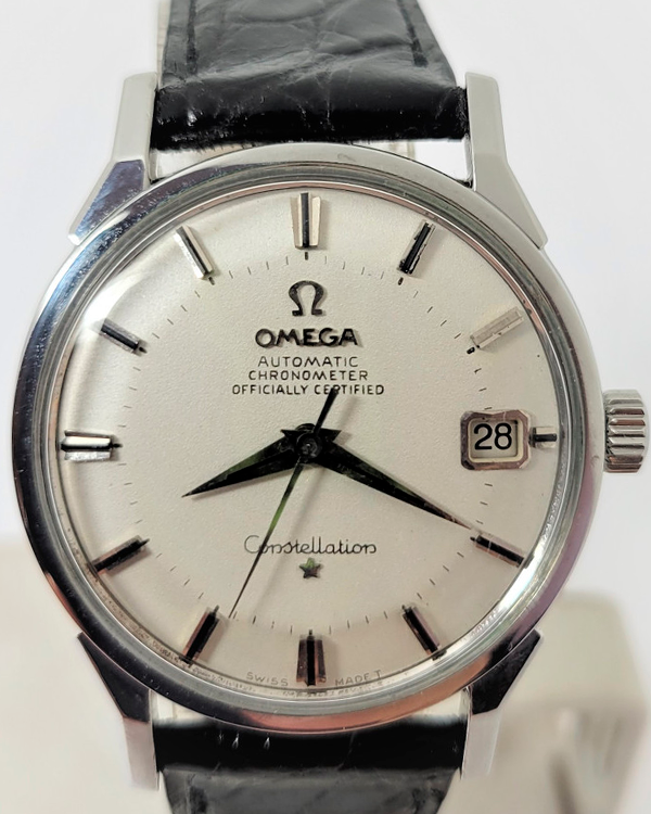 Omega Constellation 34.4MM White Dial Leather Strap (168.005)