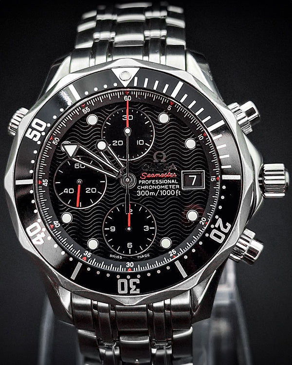 2008 Omega Seamaster Diver 300M 41.5MM Black Dial Steel Bracelet (213.30.42.40.01.001)