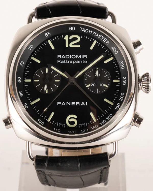 Panerai Radiomir Rattrapante 45MM Black Dial Leather Strap (PAM00214)