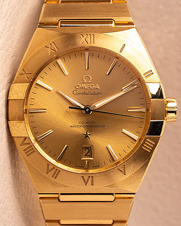 2022 Omega Constellation 39MM Champagne Dial Yellow Gold Bracelet (131.50.39.20.08.001)