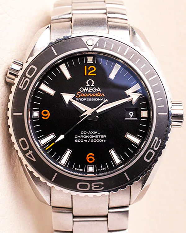 2012 Omega Seamaster Planet Ocean 600M 45.5MM Black Dial Steel Bracelet (232.30.46.21.01.003)