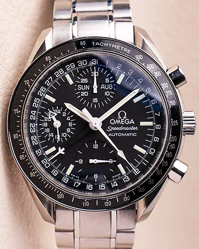 Omega Speedmaster Day Date 39MM Black Dial Steel Bracelet (3520.50.00)