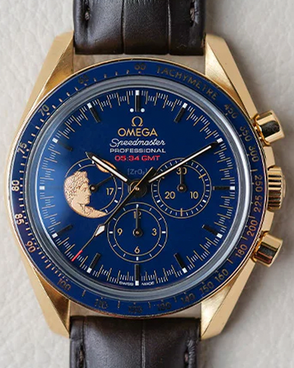 Omega Speedmaster “Apollo XVII” L. E. 42MM Blue Dial Leather Strap (311.63.42.30.03.001)