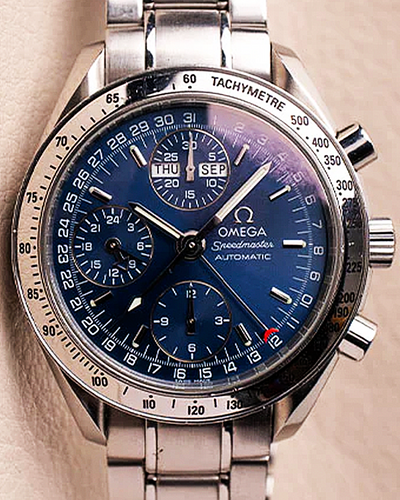 Omega Speedmaster Day-Date 39MM Blue Dial Steel Bracelet (3523.80)