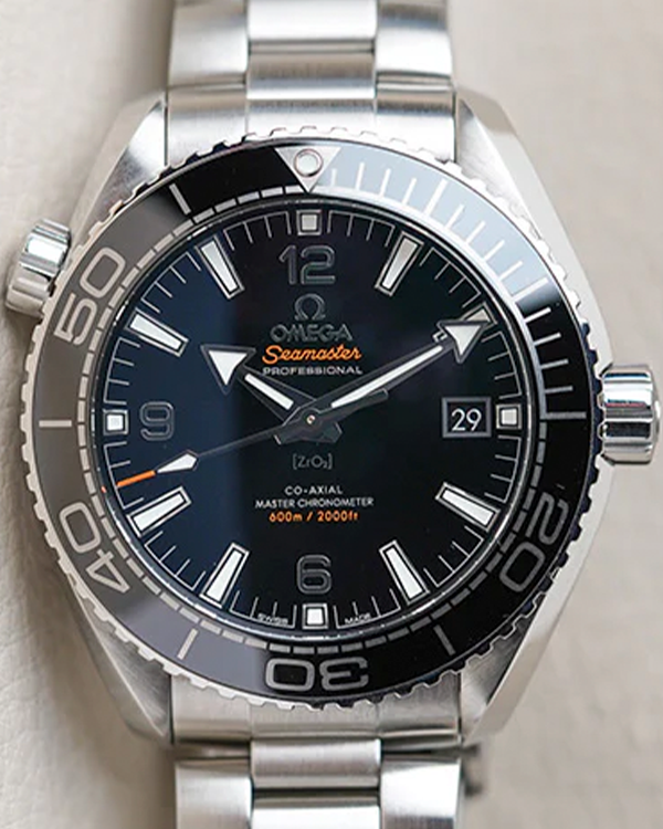 2012 Omega Seamaster Planet Ocean 43.5MM Black Dial Steel Bracelet (215.30.44.21.01.001)