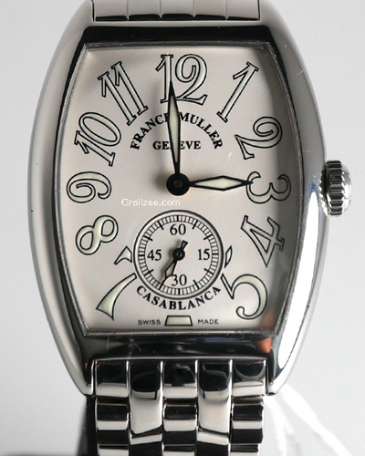 Franck Muller Casablanca 29MM White Dial Steel Bracelet (7500 S6)