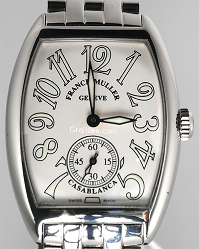 Franck Muller Casablanca 29MM White Dial Steel Bracelet (7500 S6)