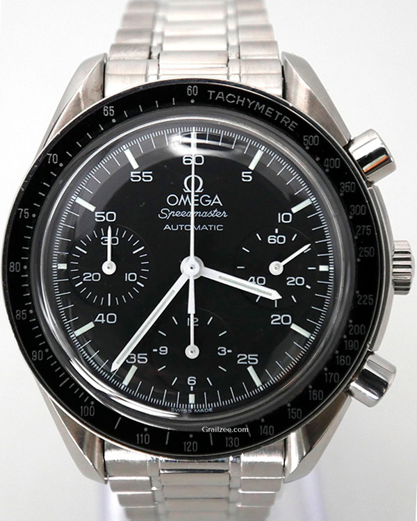 Omega Speemaster Reduced 39MM Black Dial Steel Bracelet (3510.5)