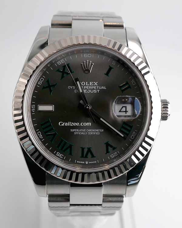 2020 Rolex Datejust "Wimbledon" 41MM Slate Dial Oyster Bracelet (126334)